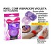 ANEL COM VIBRADOR VIOLETA HOT FLOWERS