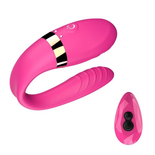 VIBRADOR COM ESTIMULADOR 7 MODOS VIBRATÓRIOS C/ CONTROLE REMOTO SEX MASSAGE