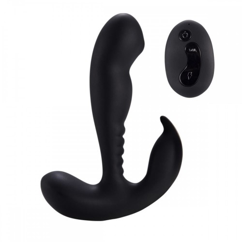 VIBRADOR ANAL SILICONE 10 NÍVEIS C/ ESTIMULADOR DE PRÓSTATA E CONTROLE REMOTO VIBE TOYS