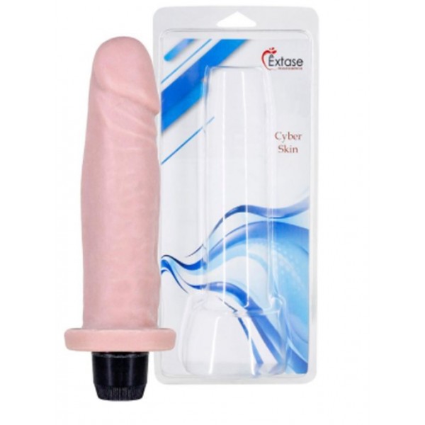 PROTESE VIBRO CYBER SKIN 17 X 4,2CM ÊXTASE