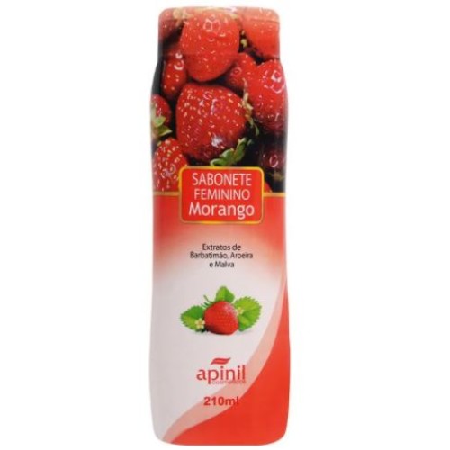 Sabonete Líquido Aromático Morango 210Ml Apinil